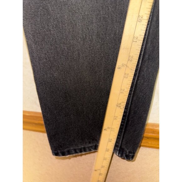 Levi's Men's 560 Jeans Orange Tab Black Loose Fit Tapered Leg 90s USA 32 x 29 - Picture 7 of 10